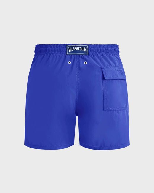 Vilebrequin Blue Swim Trunks Water-reactive Ronde Des Tortues Maxi for men