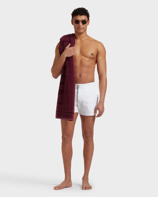 Vilebrequin White Flat Belt Swim Shorts Tailoring for men