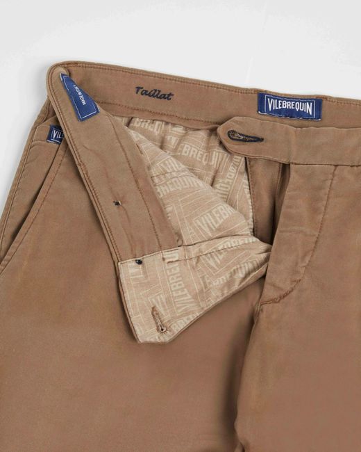 Vilebrequin Brown Cotton Chino Pants Solid for men