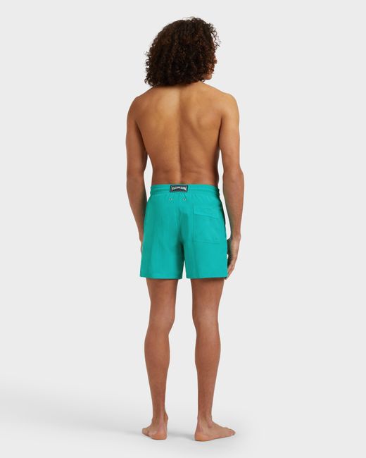 Vilebrequin Blue Swim Trunks Water-reactive Whales - Swimwear - Moorea - Green - Size S for men
