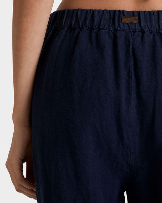 Vilebrequin Linen Comfort Pants Solid - Pant - Louizon - Blue - Size Xs