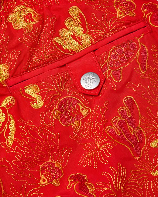 Vilebrequin Embroidered Swim Shorts Aquatic Life for men