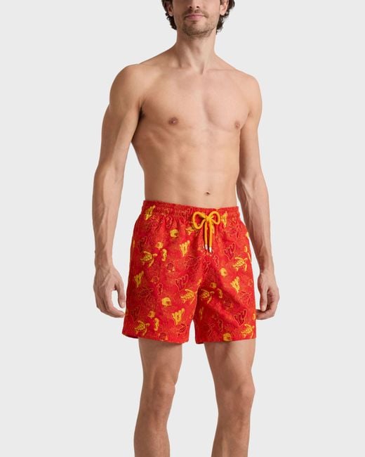 Vilebrequin Embroidered Swim Shorts Aquatic Life for men