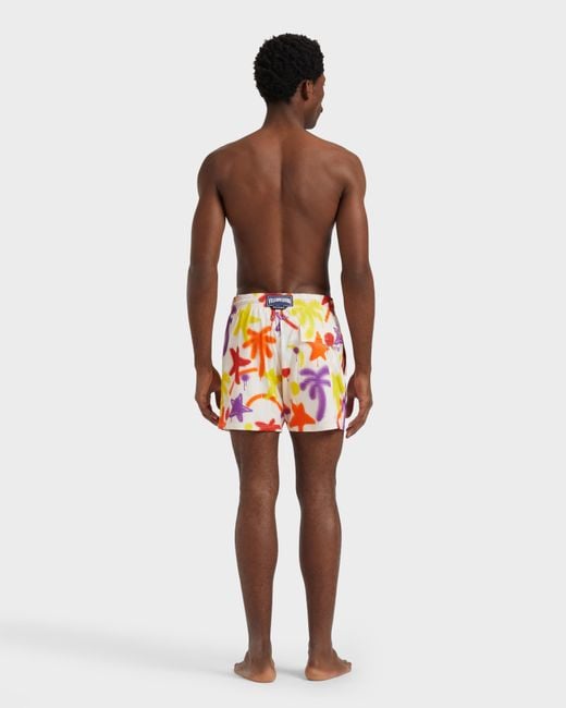 Maillot De Bain Court Stretch Homme Spray Paint Vilebrequin pour homme en coloris Pink