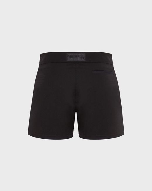 Vilebrequin Black Wool Swim Trunks Tailoring for men