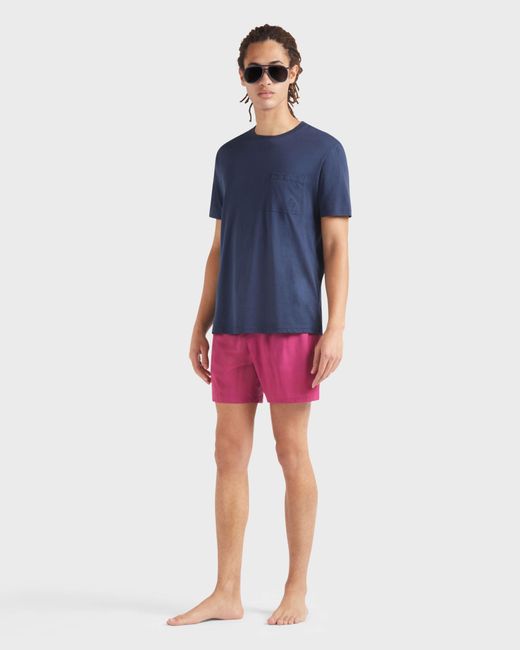 Vilebrequin Red Ultrafine Wool Swim Shorts Super 120's for men
