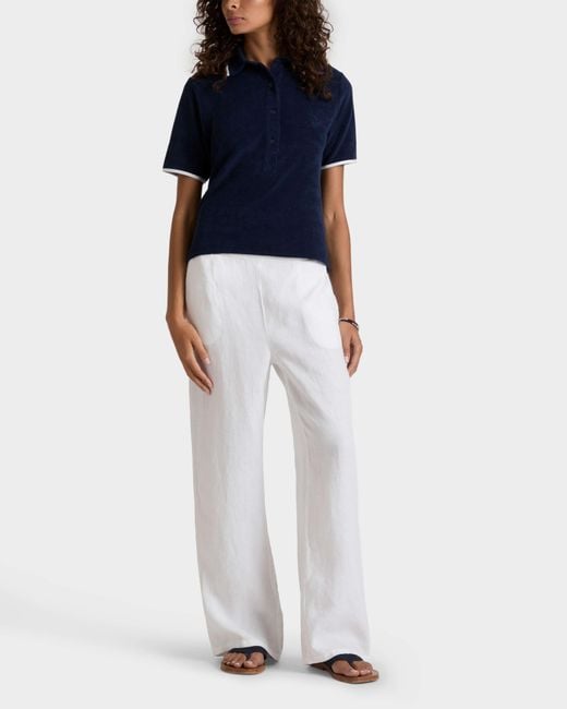 Vilebrequin Linen Comfort Pants Solid - Pant - Louizon - White - Size Xs