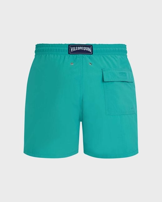 Vilebrequin Blue Swim Trunks Water-reactive Whales - Swimwear - Moorea - Green - Size S for men