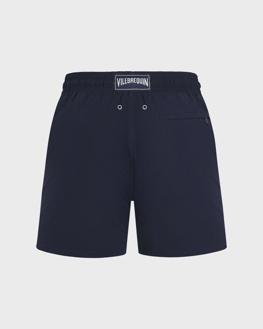 Vilebrequin Blue Micro-Perforated Ultra-Light And Packable Swim Shorts Solid for men