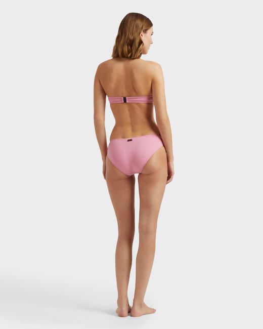 Vilebrequin Pink Mid Rise Bikini Bottom Solid