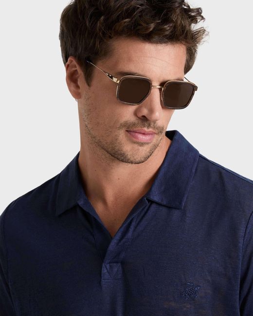 Vilebrequin Gray Ebonywood Sunglasses