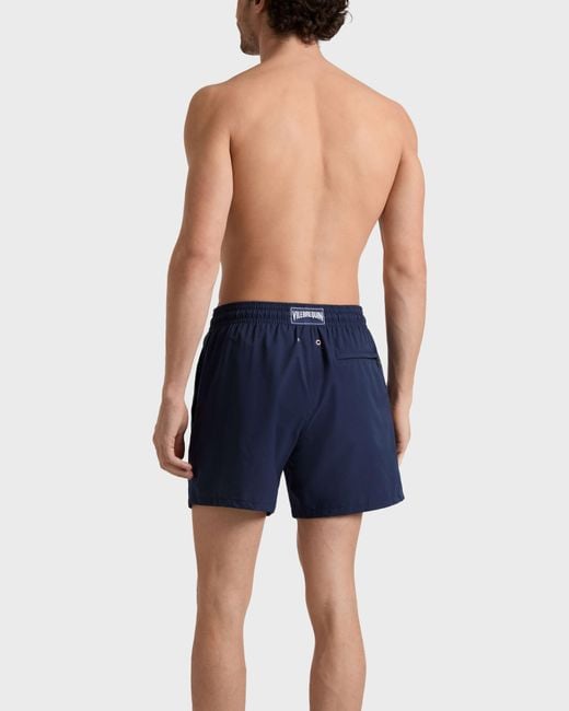 Vilebrequin Blue Micro-Perforated Ultra-Light And Packable Swim Shorts Solid for men