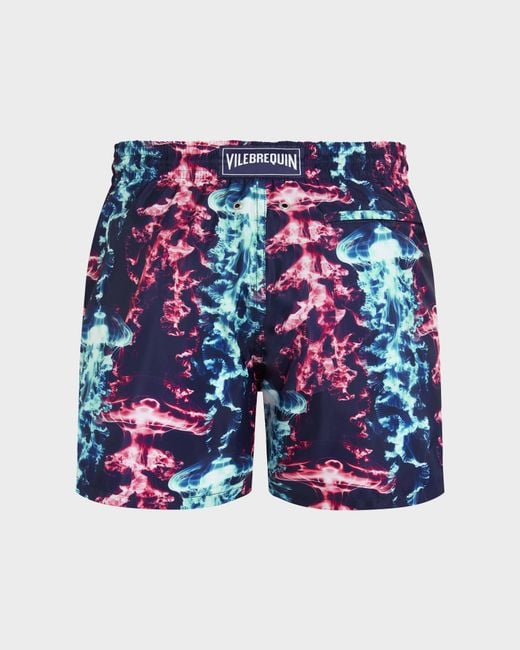 Vilebrequin Ultra-light And Packable Swim Trunks X-ray Medusa - Swimwear - Mahina - Blue - Size Xs for men