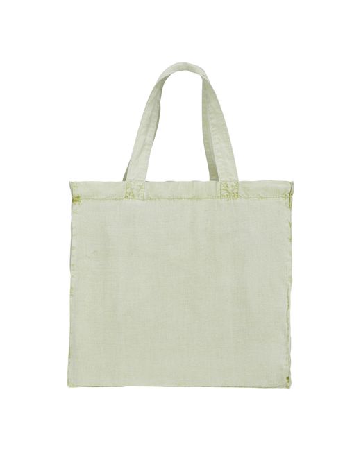 Vilebrequin Green Strandtasche Aus Leinen Mit Mineralfarbstoff