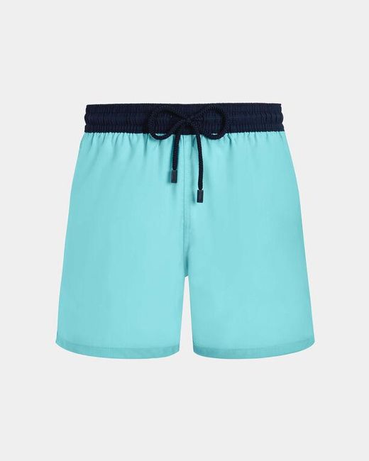 Vilebrequin Blue Ultrafine Wool Swim Shorts Super 120's for men