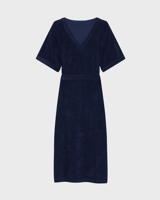 Vilebrequin Blue Reversible Terry Cover Up Solid