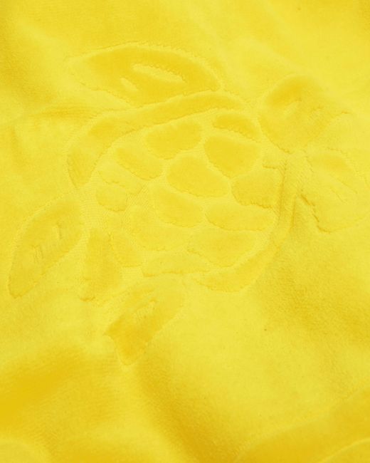 Vilebrequin Yellow Solid Organic Cotton Beach Towel