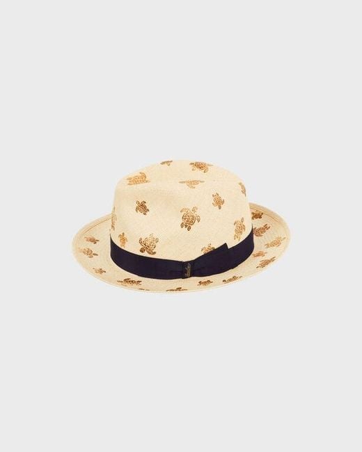 Vilebrequin Natural Straw Hat X Borsalino for men