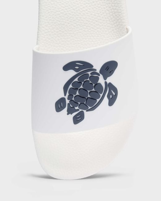 Vilebrequin White Beach Slider Turtle