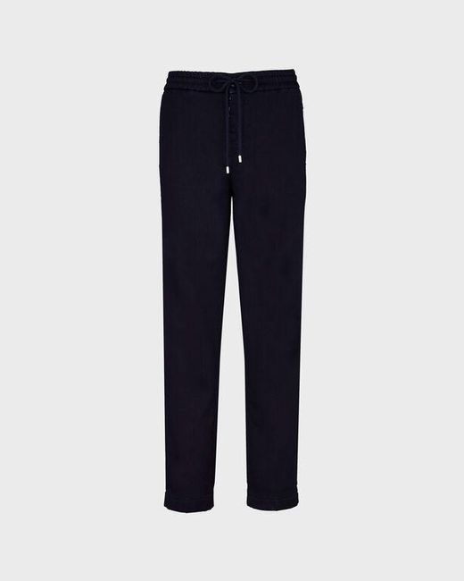 Vilebrequin Blue Wool Denim Jogger Pants for men