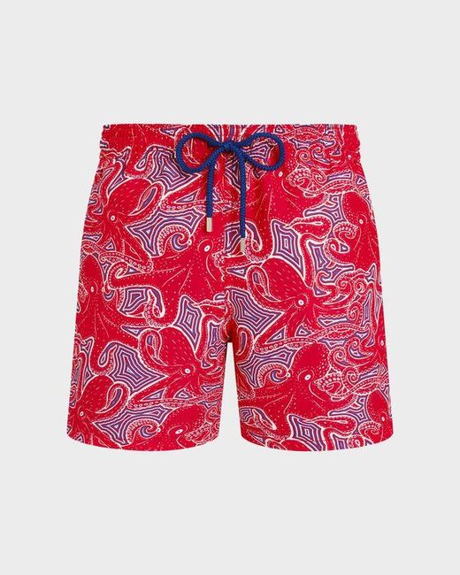 Vilebrequin Swim Trunks Hypnoctopus - Swimwear - Moorea - Red - Size 4xl for men