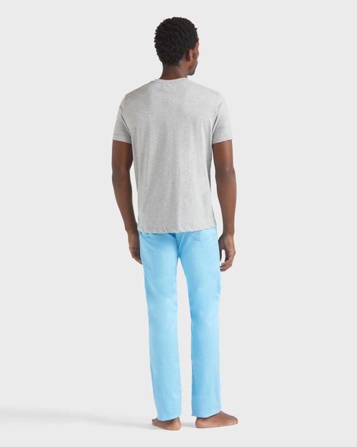 Vilebrequin Gray Cotton T-Shirt Contrasted Placed Gomy Logo for men