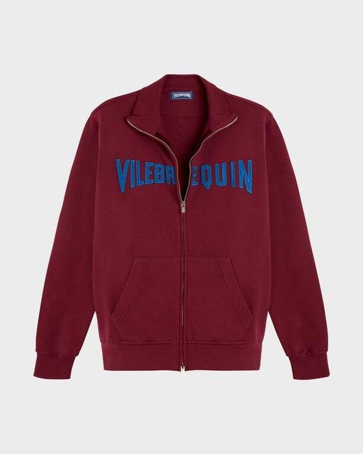 Vilebrequin Full Zip Sweatshirt Embroidered Velvet Logo for men