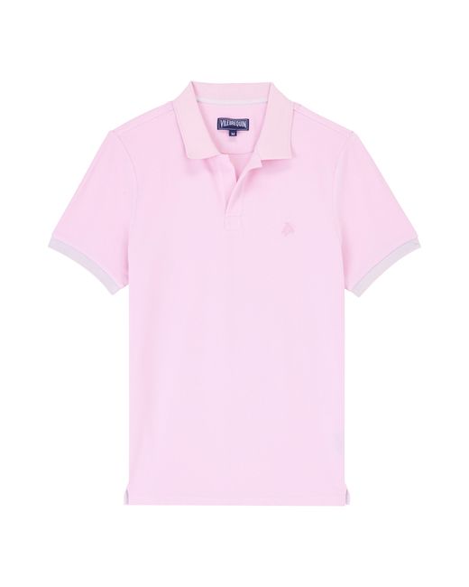 Vilebrequin Solid Polohemd Aus Baumwolle Für Herren in Pink für Herren