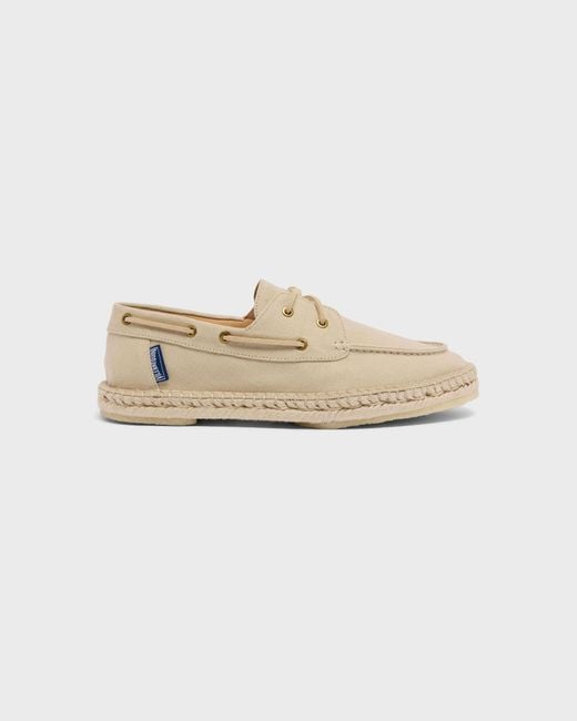 Vilebrequin Natural Canvas Loafers Solid for men