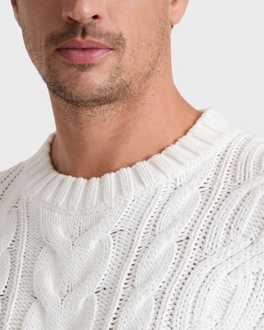 Vilebrequin Cable-knit Cotton Sweater - Pullover - Philippe - White - Size S for men