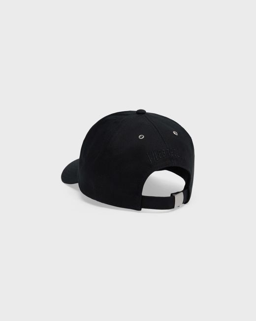 Vilebrequin Black Solid Cap Turtle Embroidery