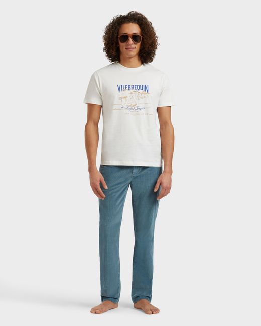 Vilebrequin White T-Shirt Vbq Bateau for men
