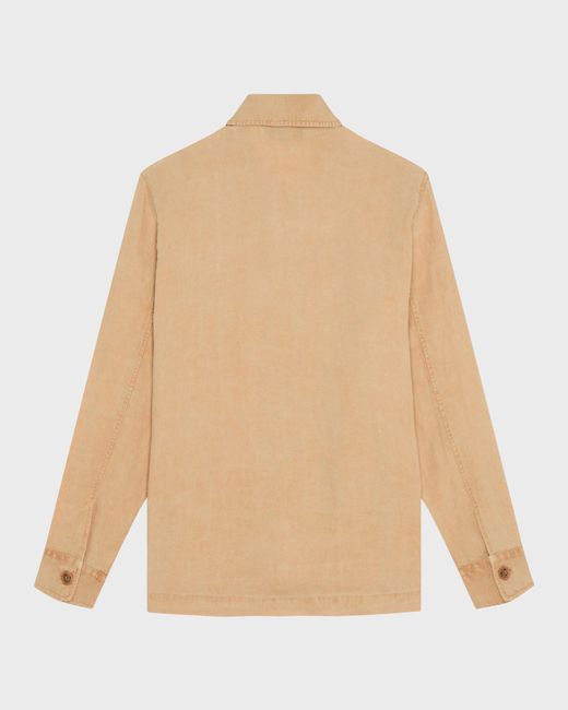 Vilebrequin Natural Mineral Dye Linen Overshirt for men