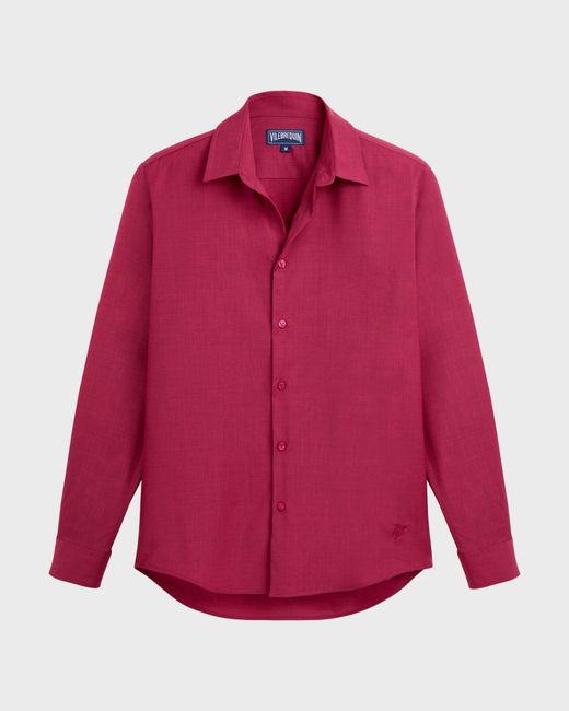 Vilebrequin Red Wool Shirt Solid