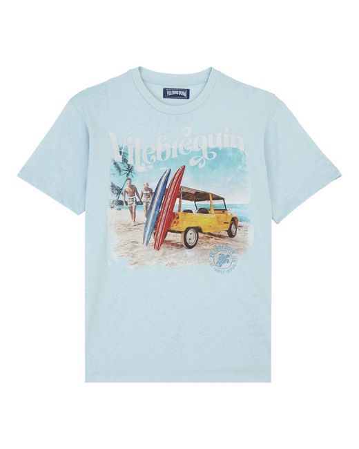 T-shirt en coton homme surf and mini moke - portisol Vilebrequin pour homme en coloris Blue
