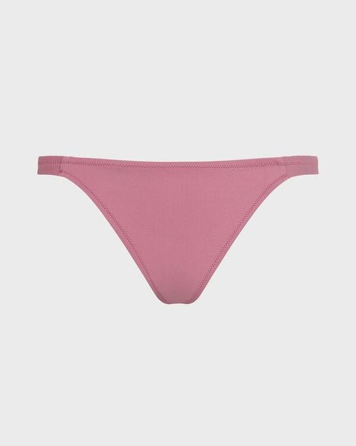 Vilebrequin Pink Tanga Bikini Bottom Solid