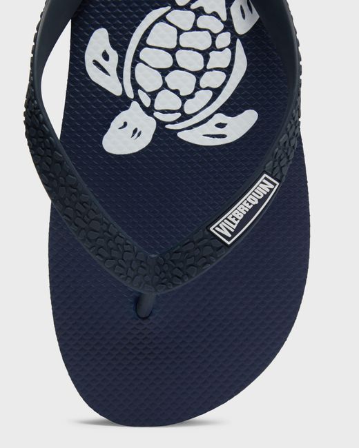 Vilebrequin Beach Flip Flops Turtle - Shoes - Copp - Blue - Size 40/41 for men