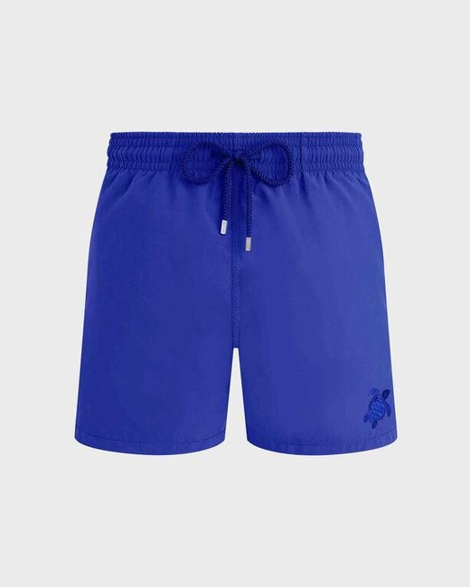 Vilebrequin Blue Swim Trunks Water-reactive Ronde Des Tortues Maxi for men