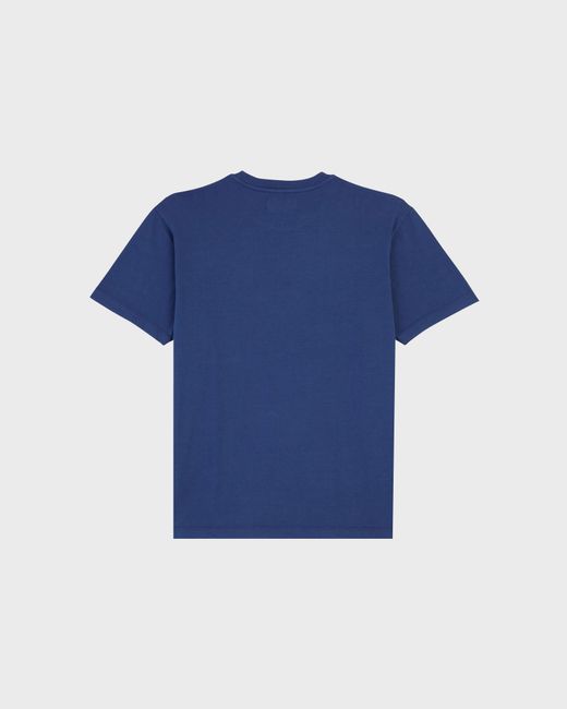 Vilebrequin Blue Cotton T-Shirt Printed Turtle Logo for men