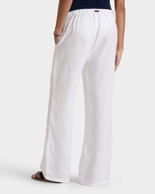 Vilebrequin Linen Comfort Pants Solid - Pant - Louizon - White - Size Xs