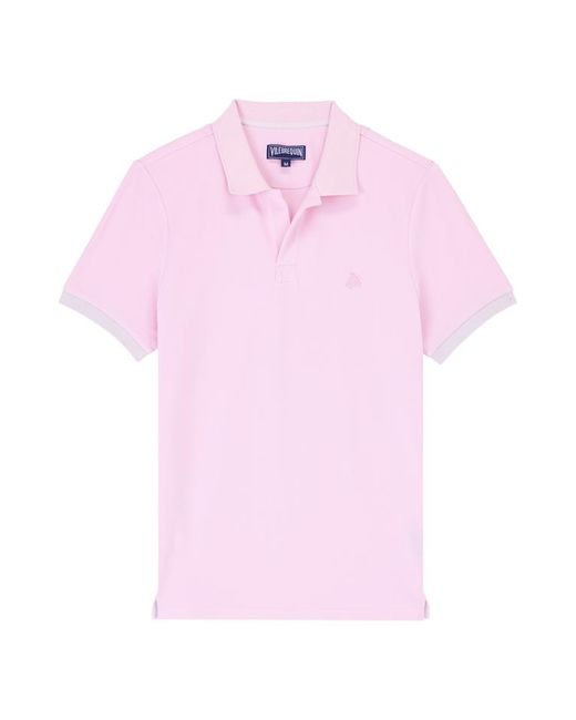 Polo en coton organique homme uni - palatin Vilebrequin pour homme en coloris Pink