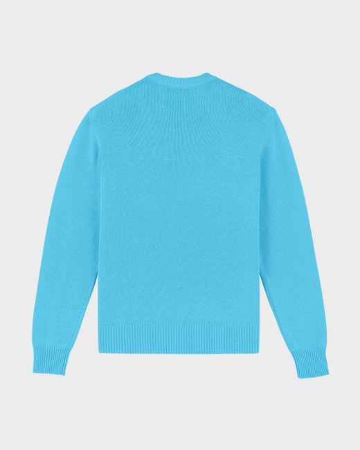 Vilebrequin Blue Wool And Cashmere Sweater Turtle for men