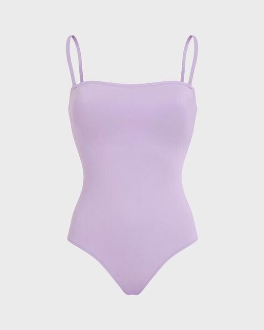 Vilebrequin Purple Bustier One-Piece Swimsuit Solid