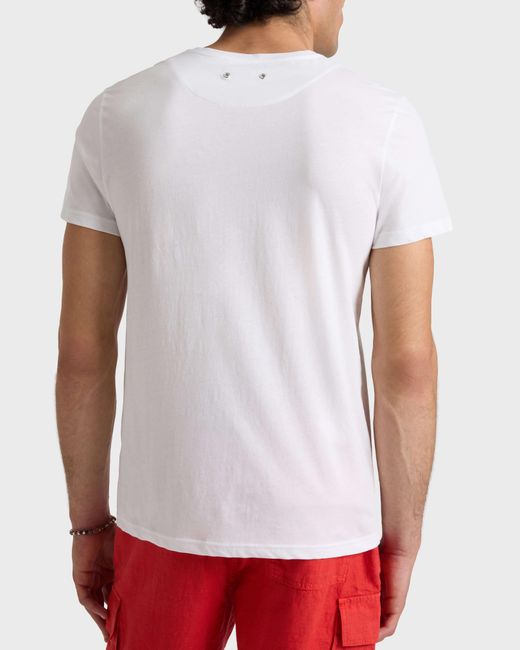 Vilebrequin White Organic Cotton T-Shirt City for men