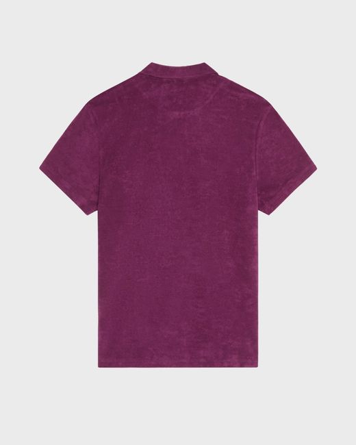 Vilebrequin Purple Terry Polo Shirt Solid for men
