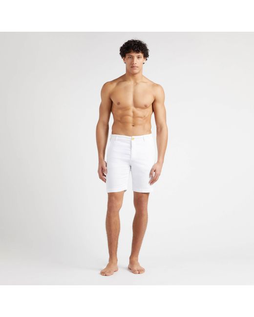 Vilebrequin Solid Bermudashorts Aus -satin Für Herren in Blue für Herren