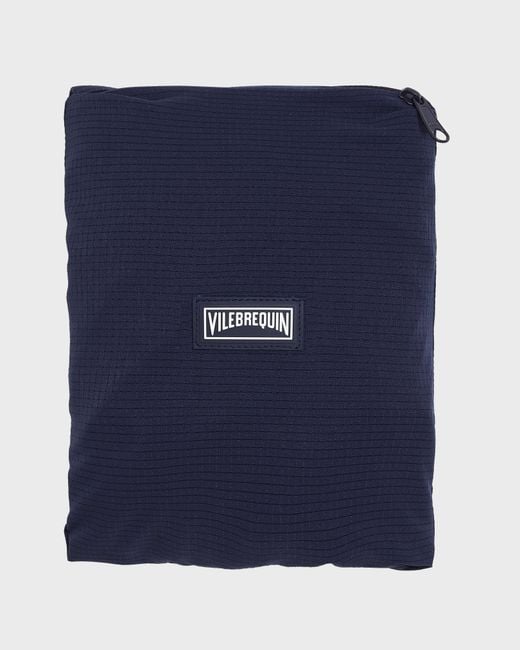 Vilebrequin Blue Micro-Perforated Ultra-Light And Packable Swim Shorts Solid for men