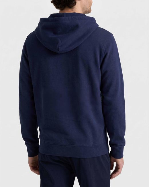 Vilebrequin Blue Cotton Hoodie Sweatshirt Solid for men