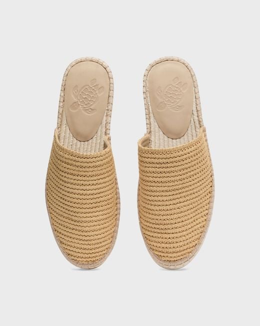 Vilebrequin Natural Raffia-Effect Slides Solid for men
