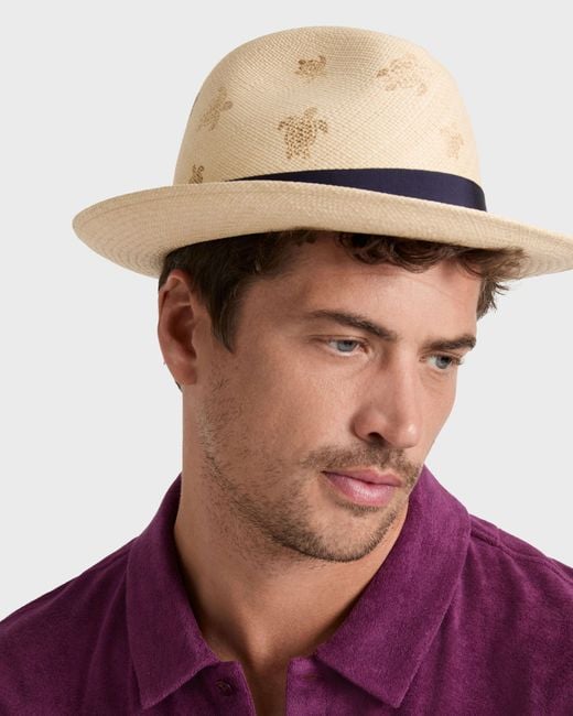 Vilebrequin Natural Straw Hat X Borsalino for men
